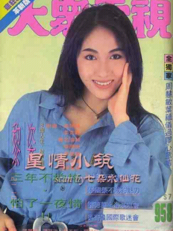 90年代复古港杂志封皮港美人中绝绝子黎姿