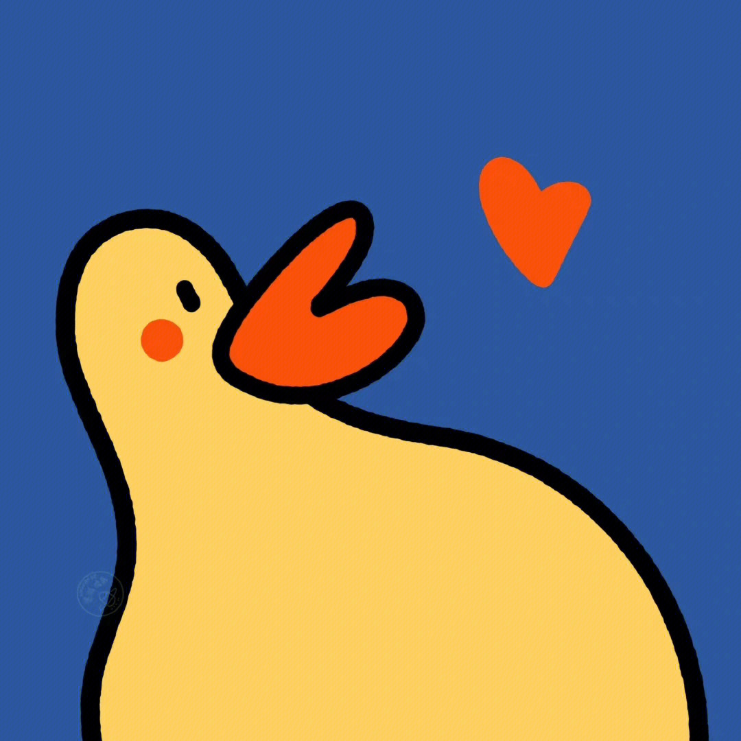 卡通鸭子头像情侣图片