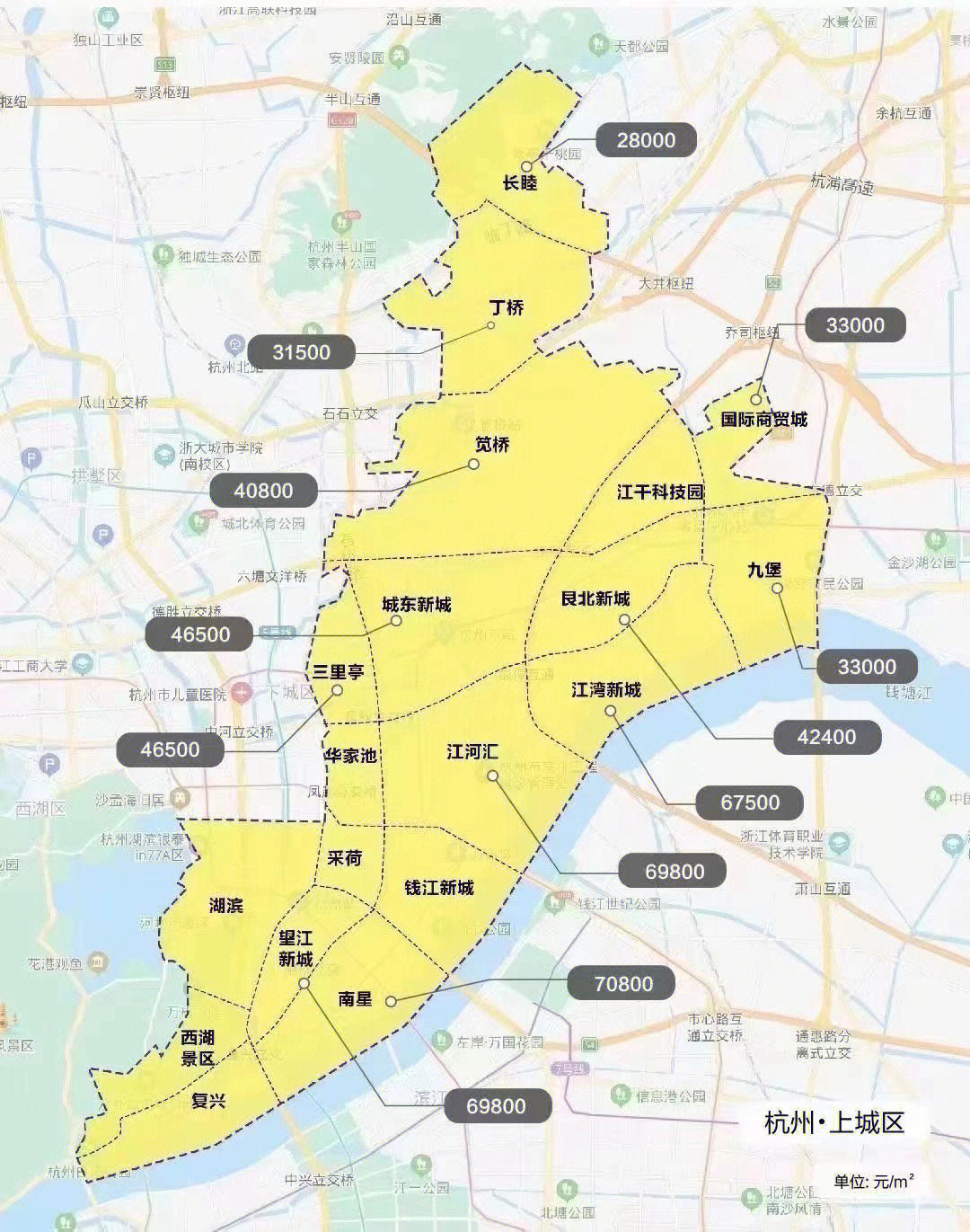 杭州江东区地图图片