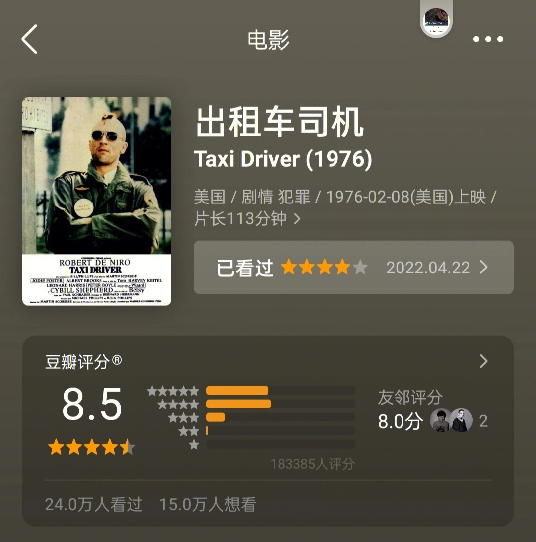 电影出租车司机taxidriver