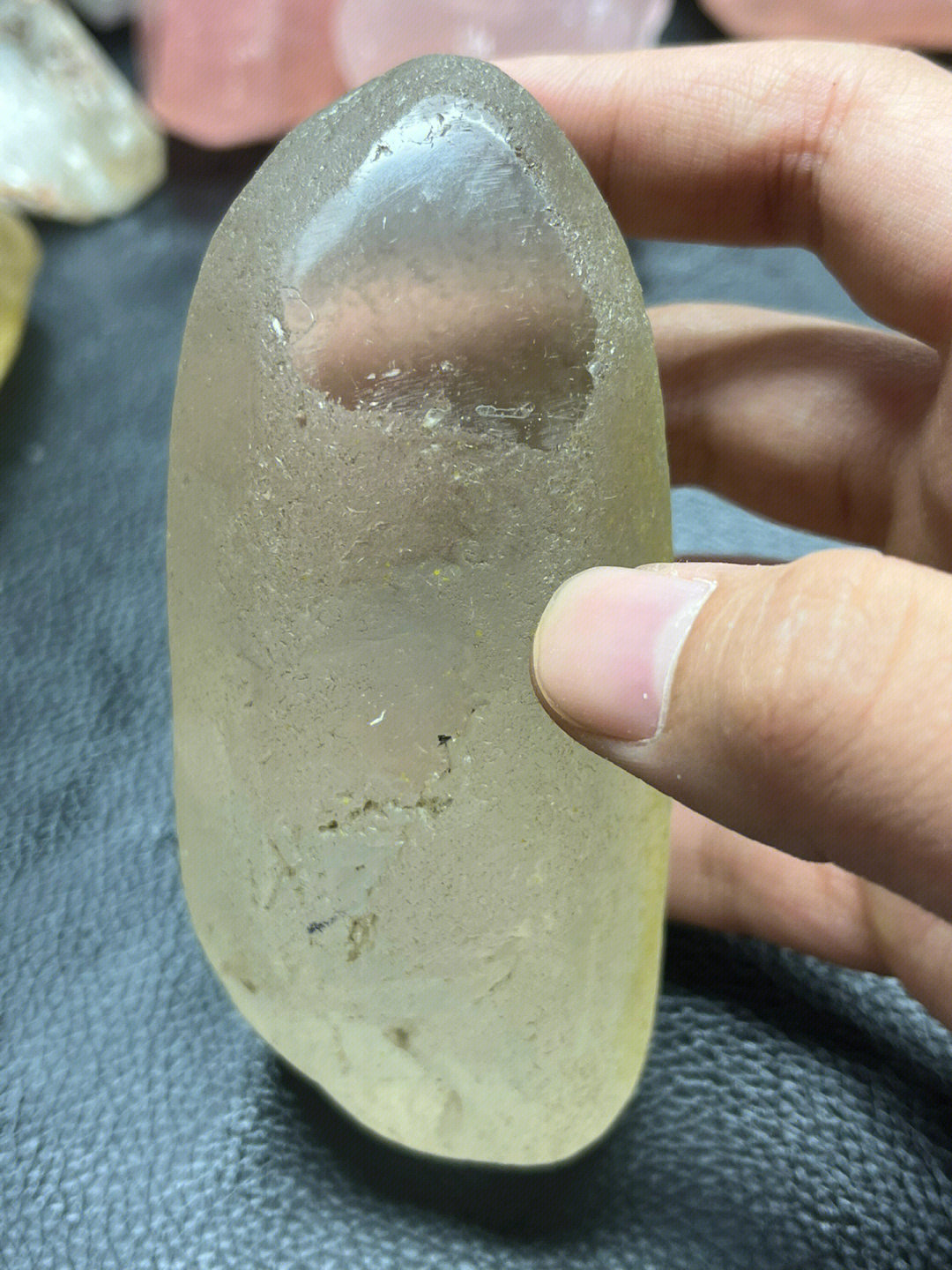 4cm#水晶#水晶原石#开窗水冲石#水冲石