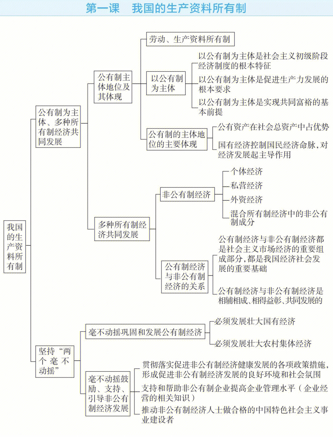 必修二政治知识框架图yyds