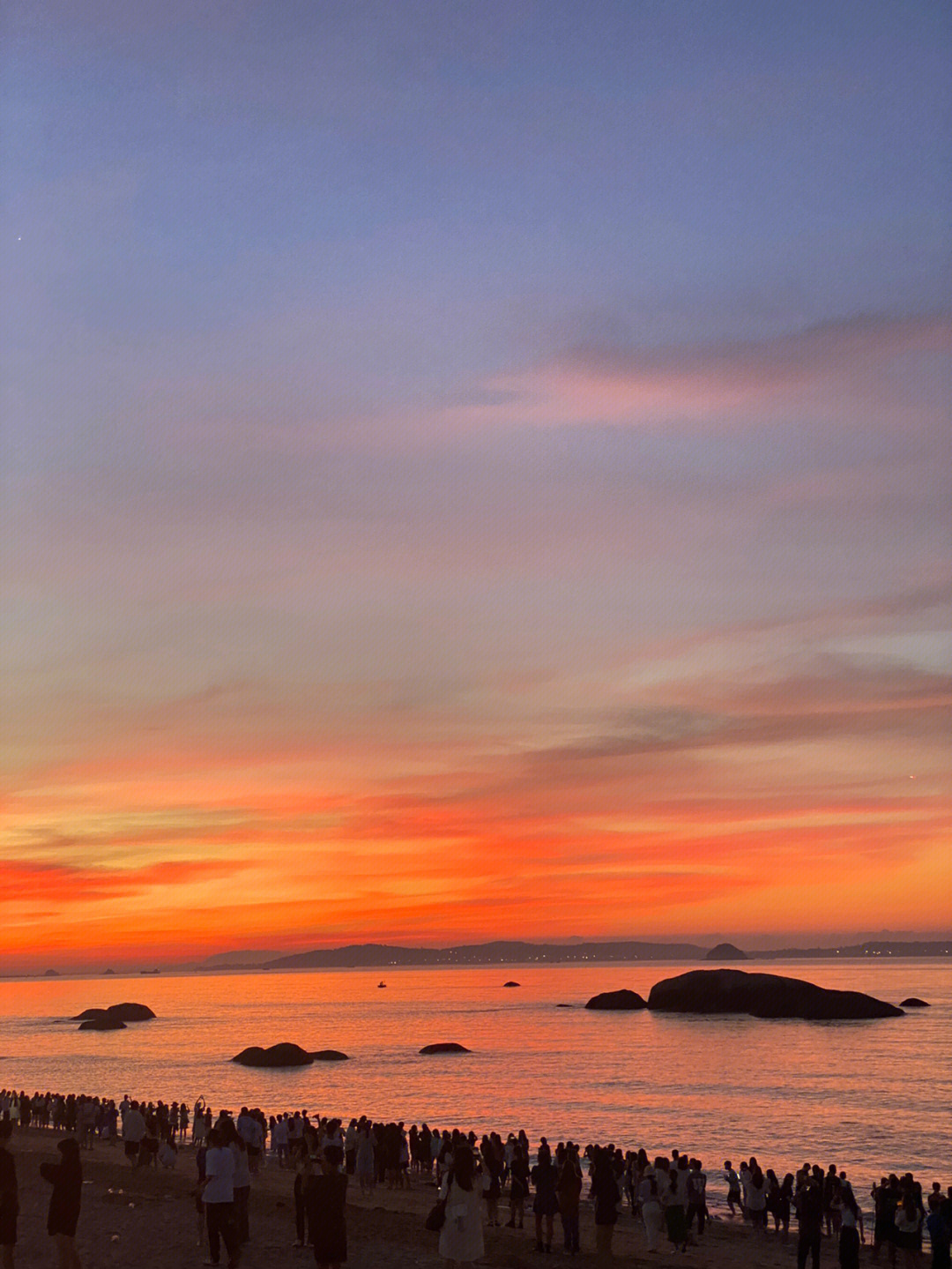 厦门黄厝海滩日出