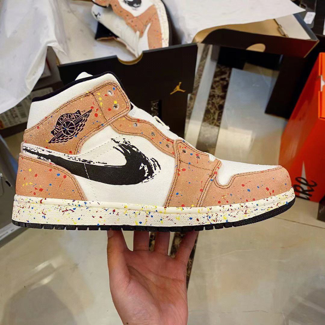 aj1涂鸦泼墨细节鉴定