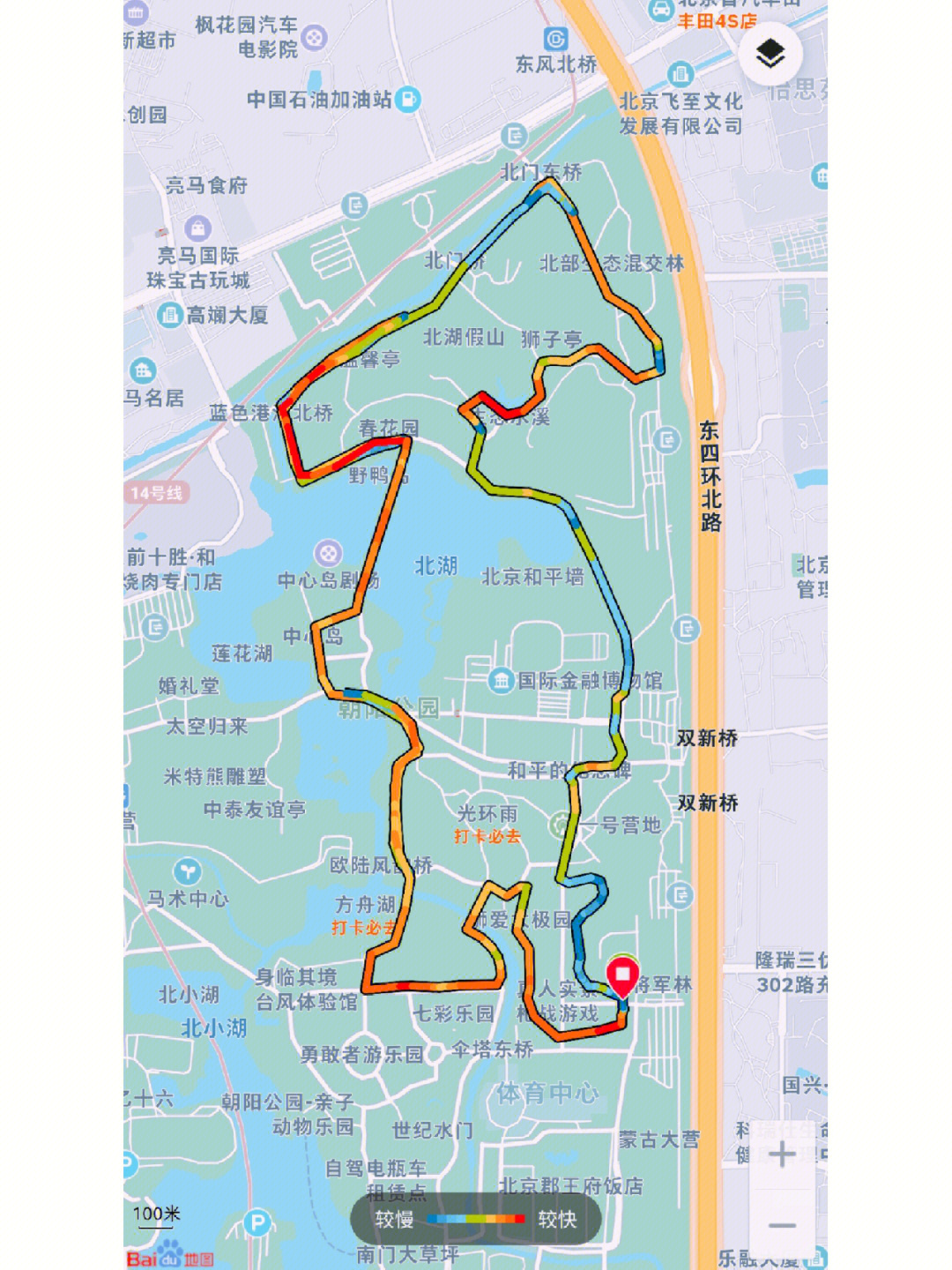 北京朝阳公园地图图片
