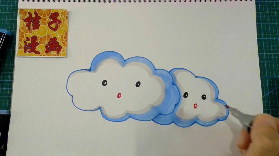 白云的简笔画儿童画图片