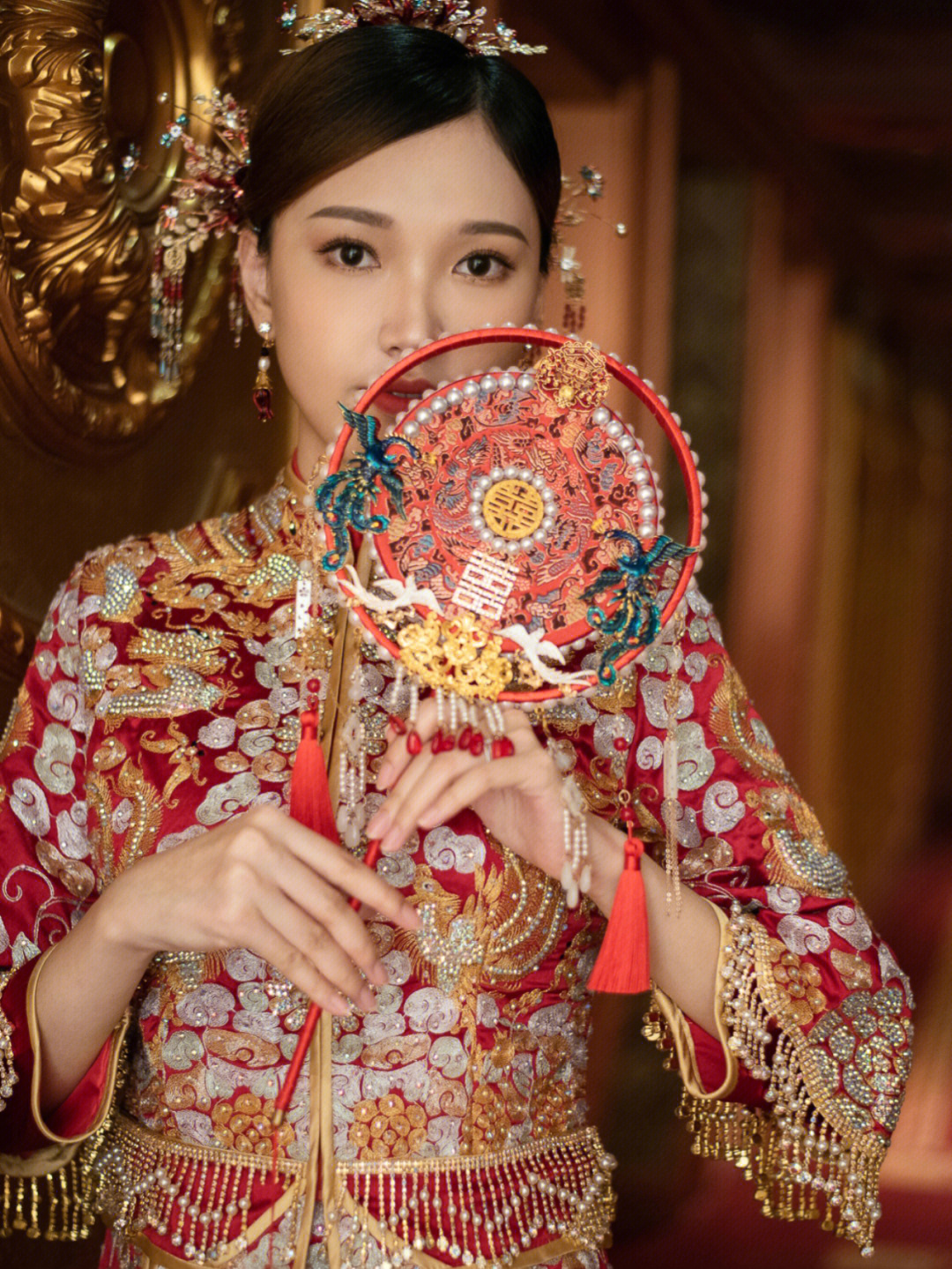 南宁跟妆温婉又端庄的中式新娘造型