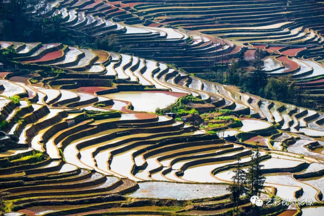 风景摄影山水田园风光画元阳梯田