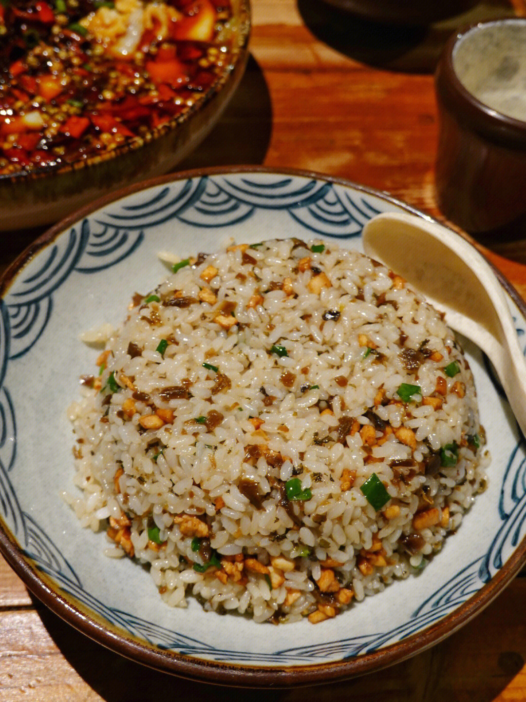 鸡米芽菜炒饭图片