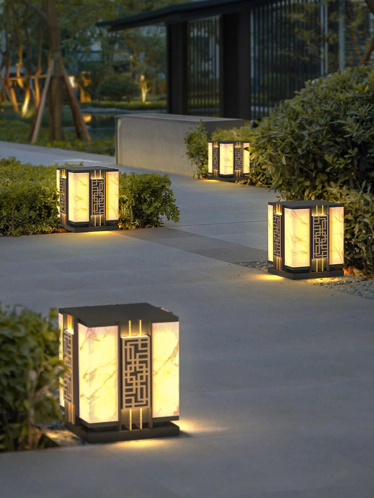新中式庭院灯丨暮色中弥漫着温馨时光