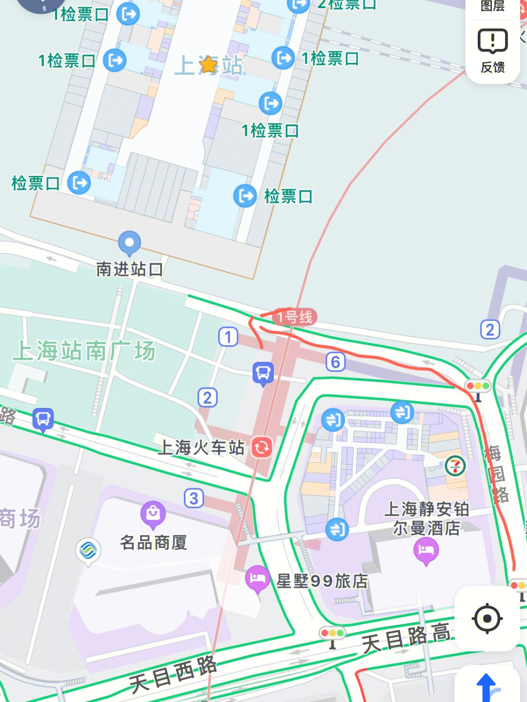 上海南站位置图图片