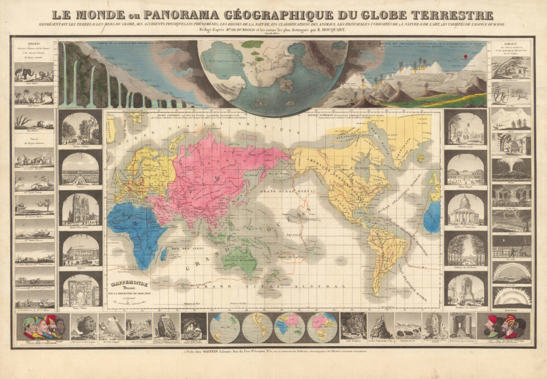 一张19世纪末的法国世界地图