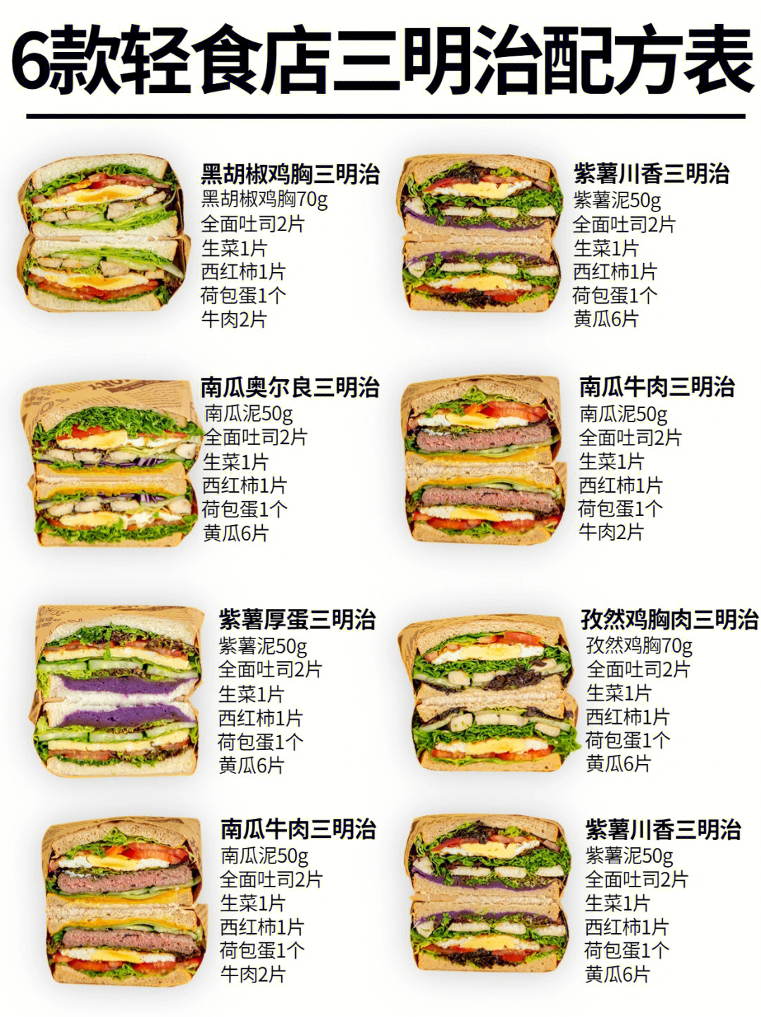 三明治价格表图片图片