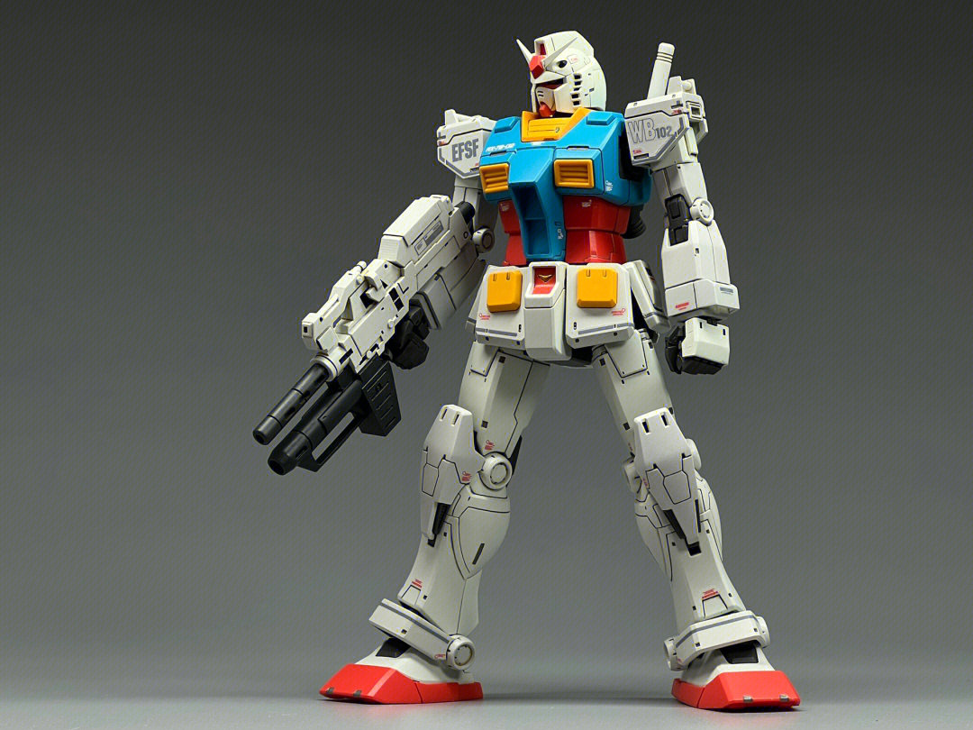 元祖高达!hg gto rx-78-2 中期型 动画配色