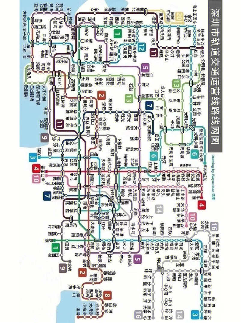深圳机场11号线线路图图片