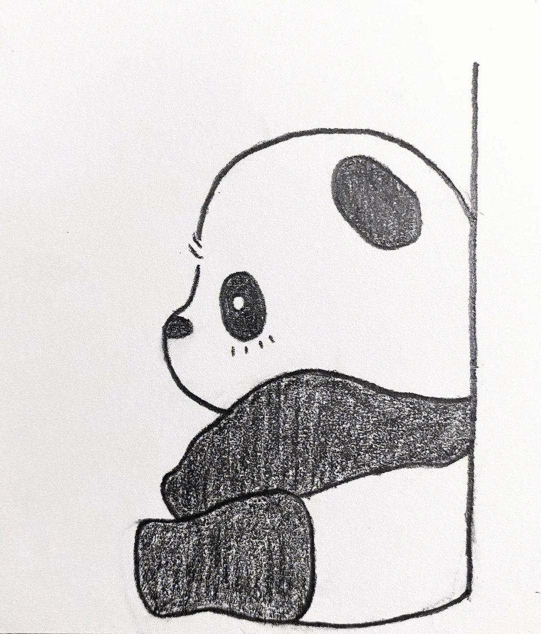 大熊猫简笔教程