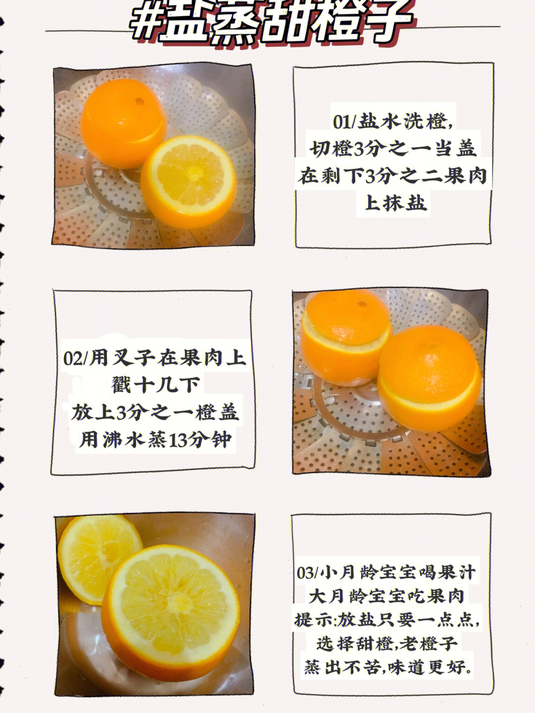 橙子蒸蒸治咳嗽的做法图片
