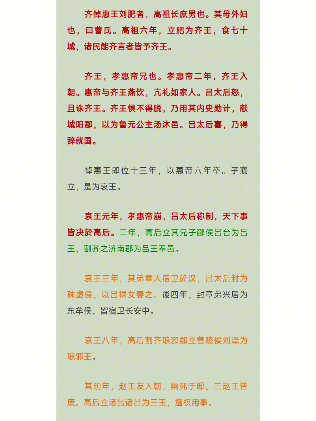 坚持每日阅读齐悼惠王