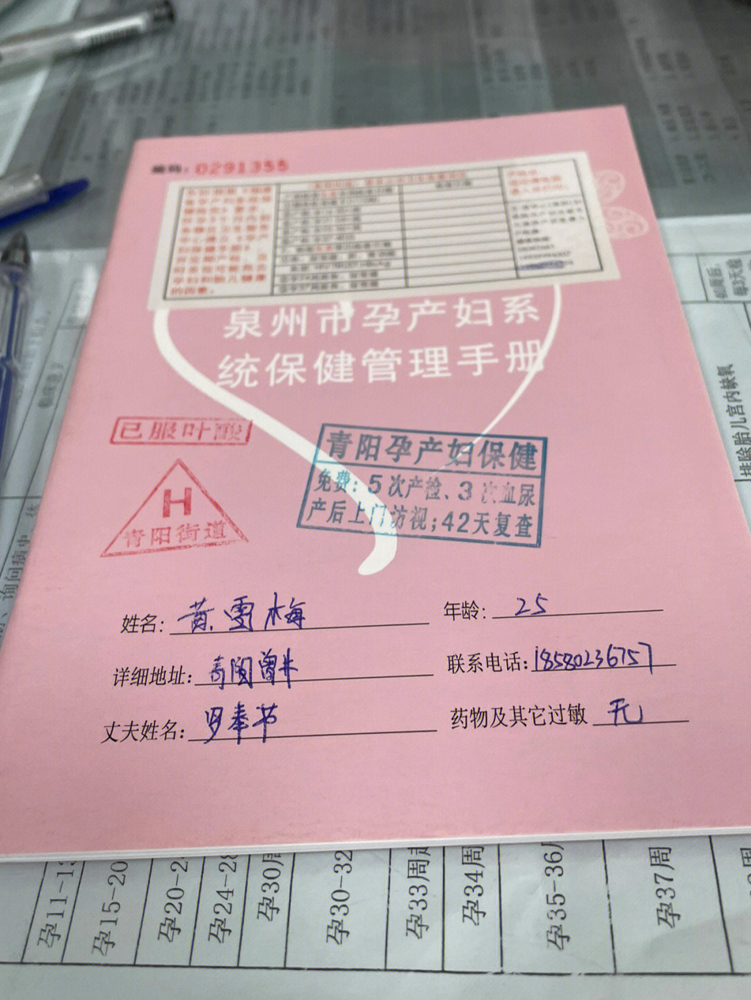 建档手册长什么样子图片