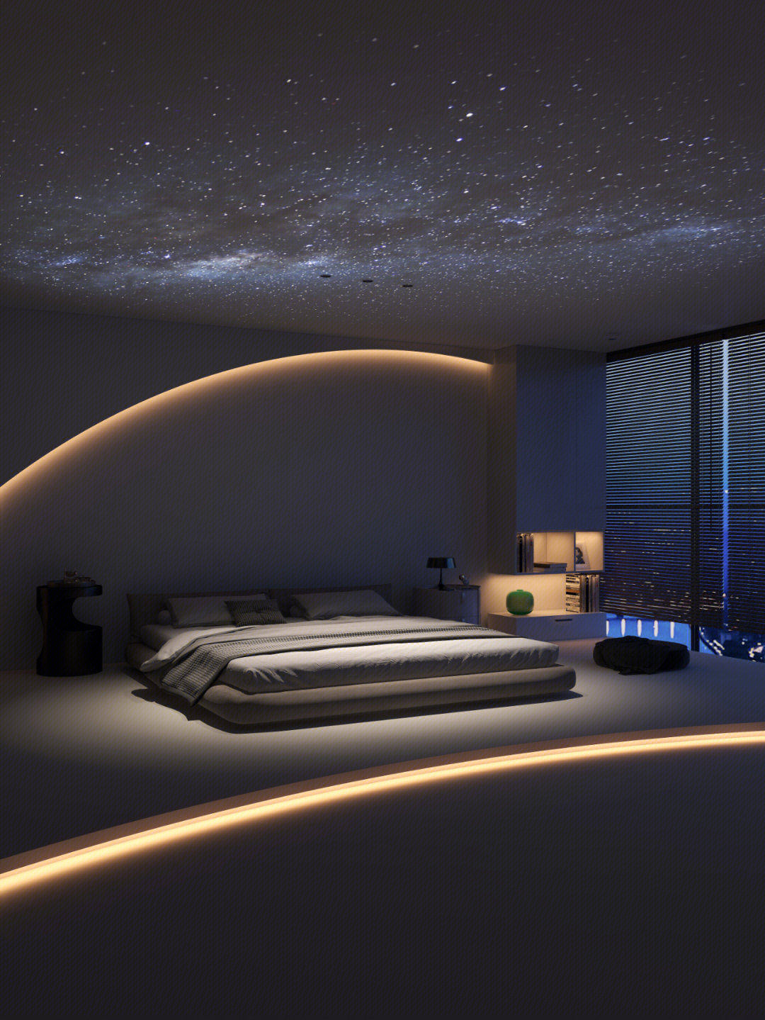 梦幻的星空顶  越看越喜欢  卧室现在不仅仅是用来睡觉 也是可以拥有
