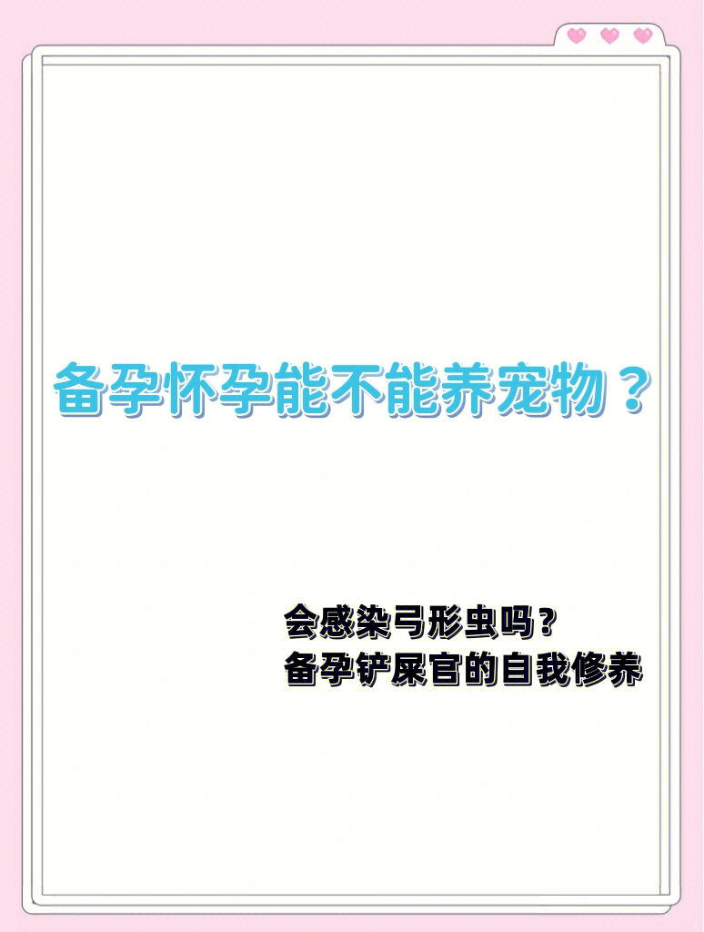 尤其是爱养宠物的姐妹,一直听说担心宝宝以后感染弓形虫,不得不把爱宠