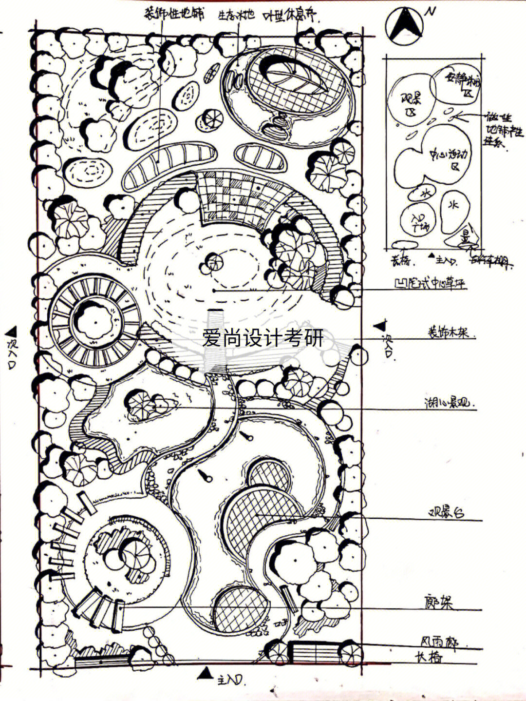 正方形景观设计平面图图片