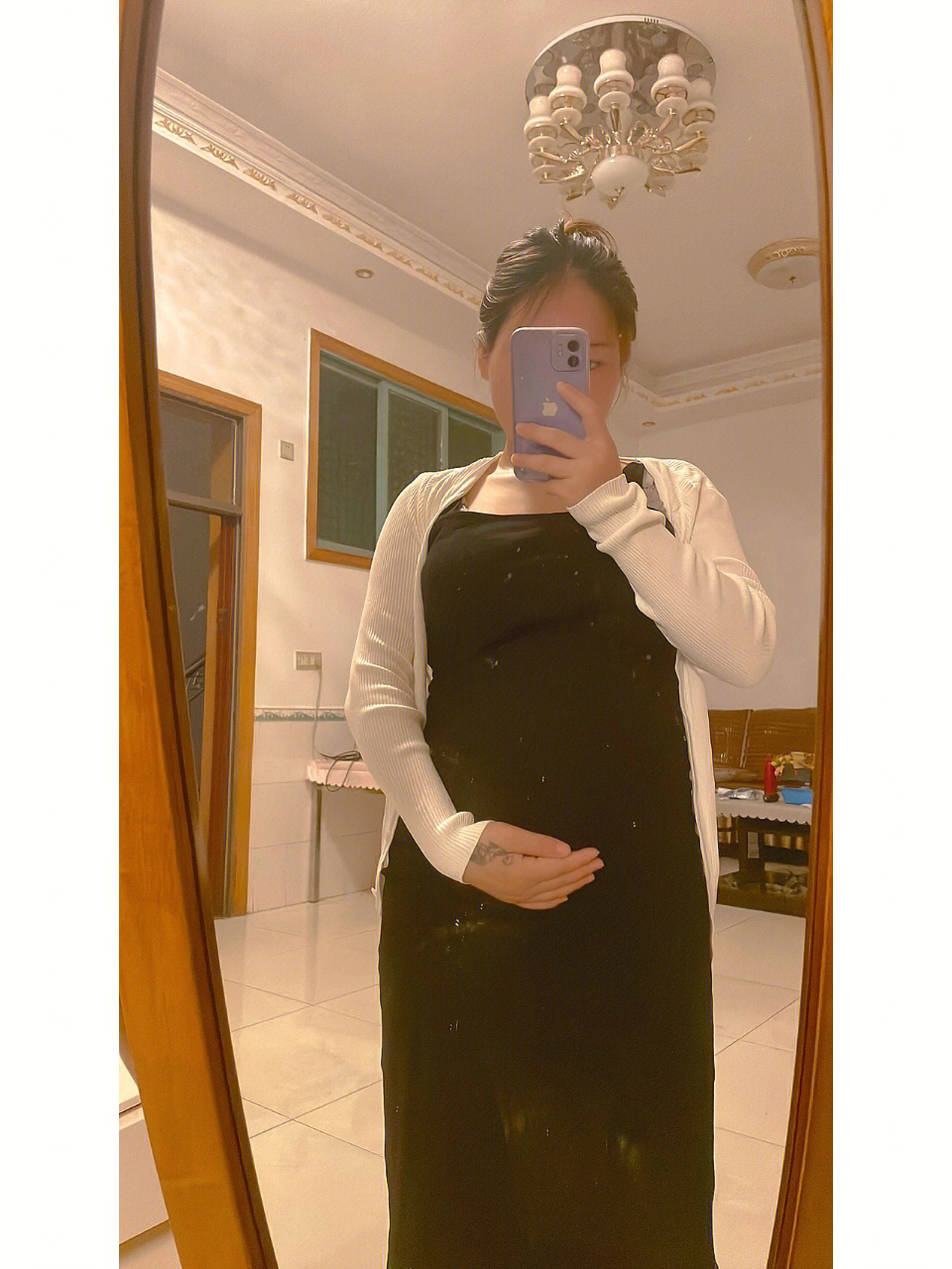 王洋怀孕大肚子照片图片