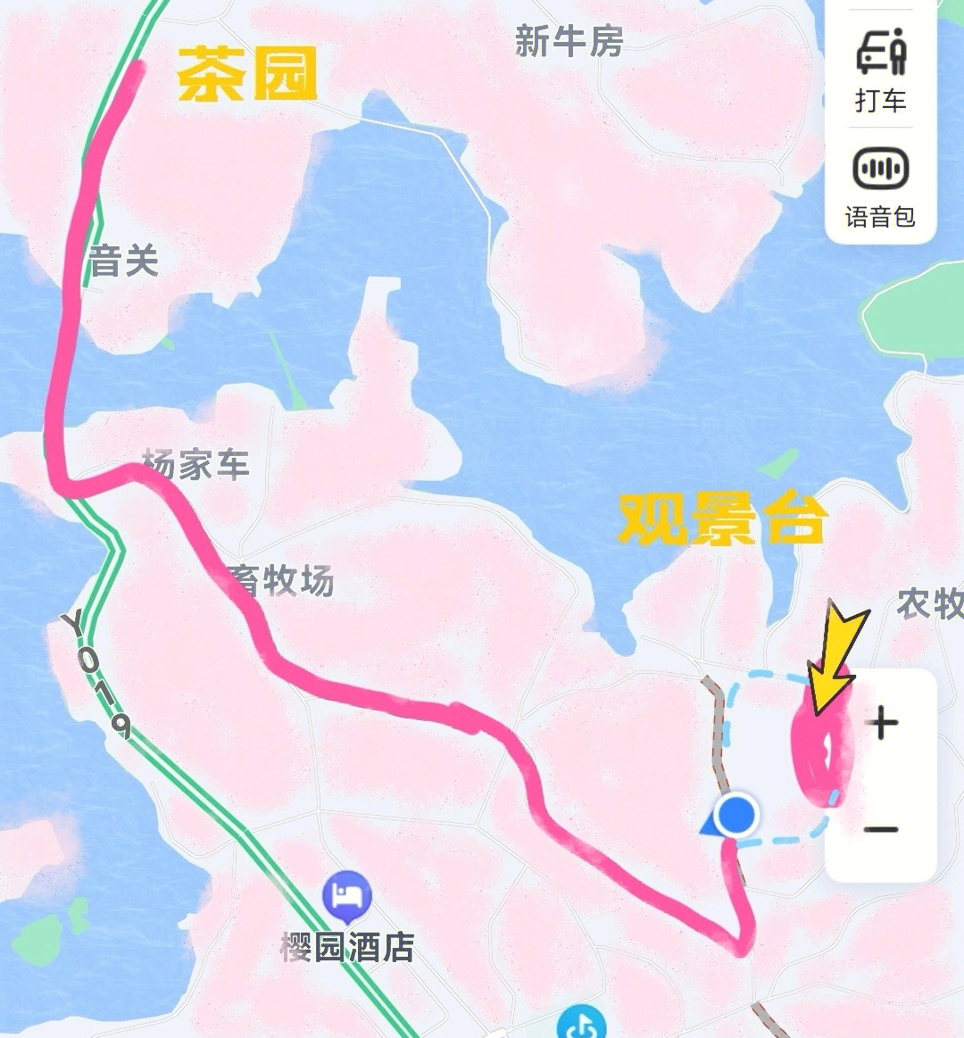 平坝万亩樱花园地图图片