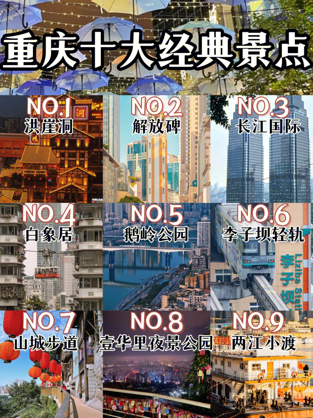 重庆必去十大景点7215土著精心整理6015
