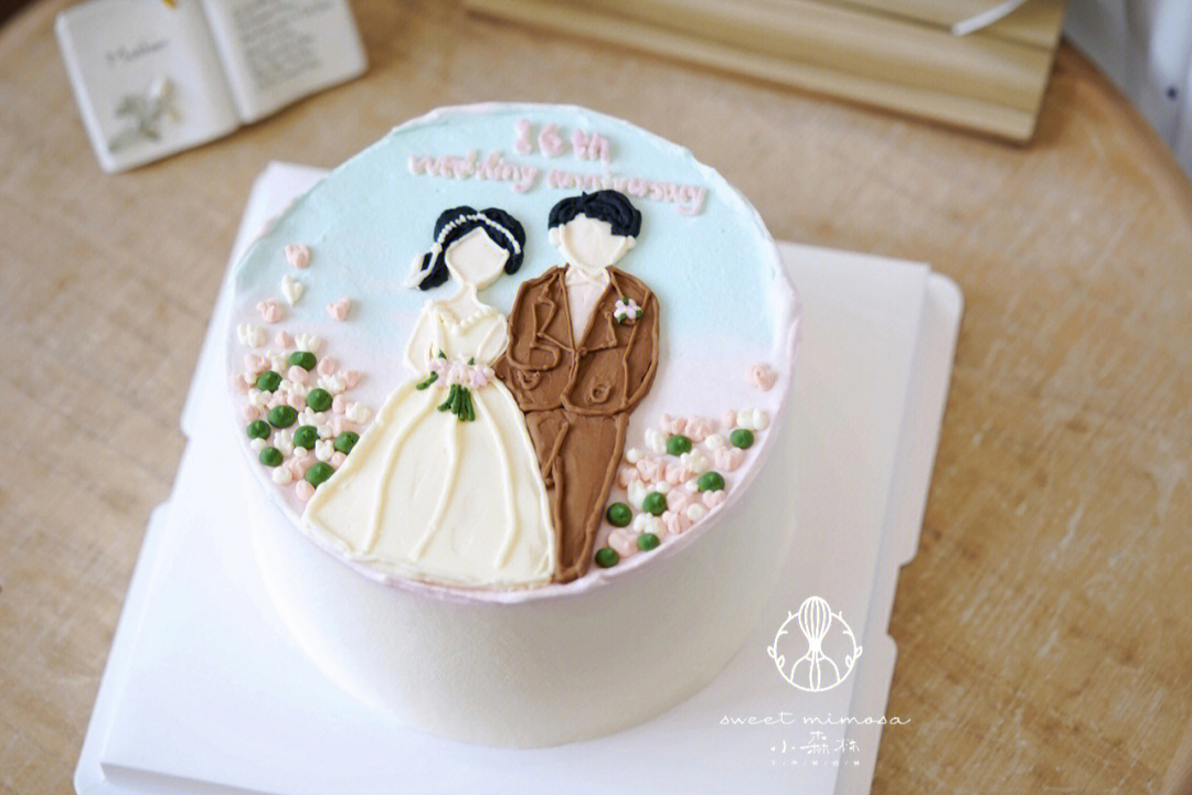 13周年结婚纪念日蛋糕图片