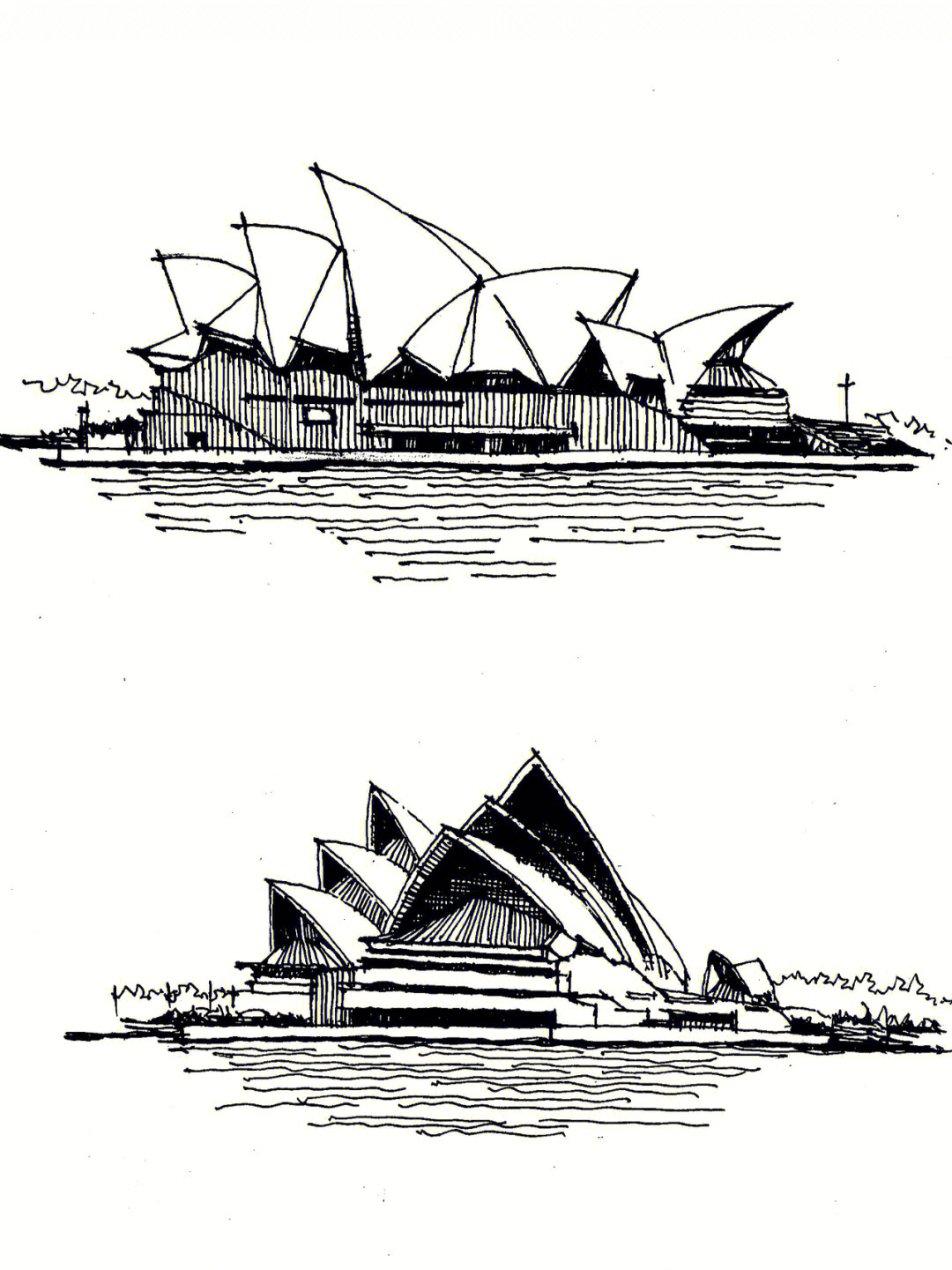 悉尼歌剧院的简笔画图片