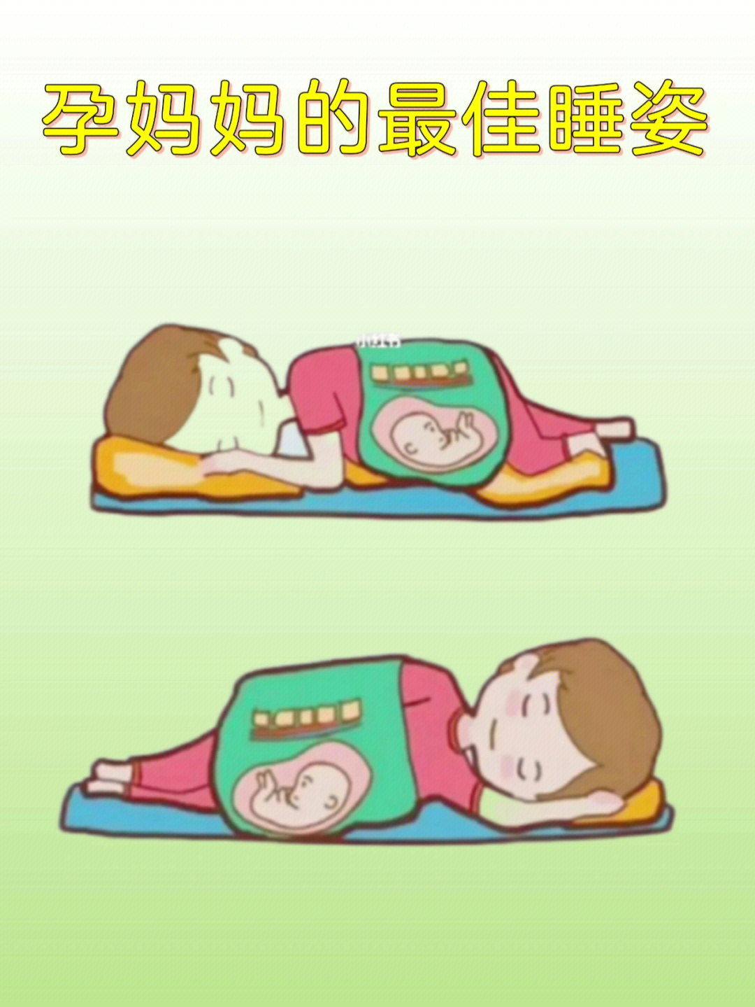 双胎孕妇睡姿正确图图片