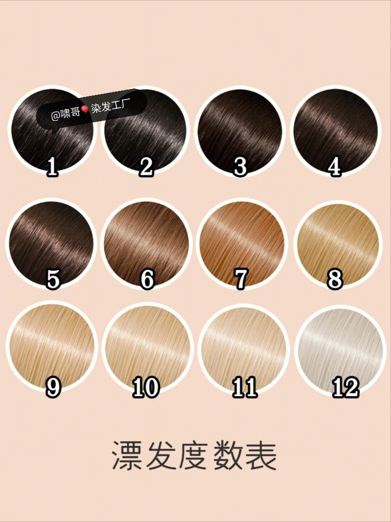 染发和漂发的认知1,正常黑头发在专业名称里称之为3度