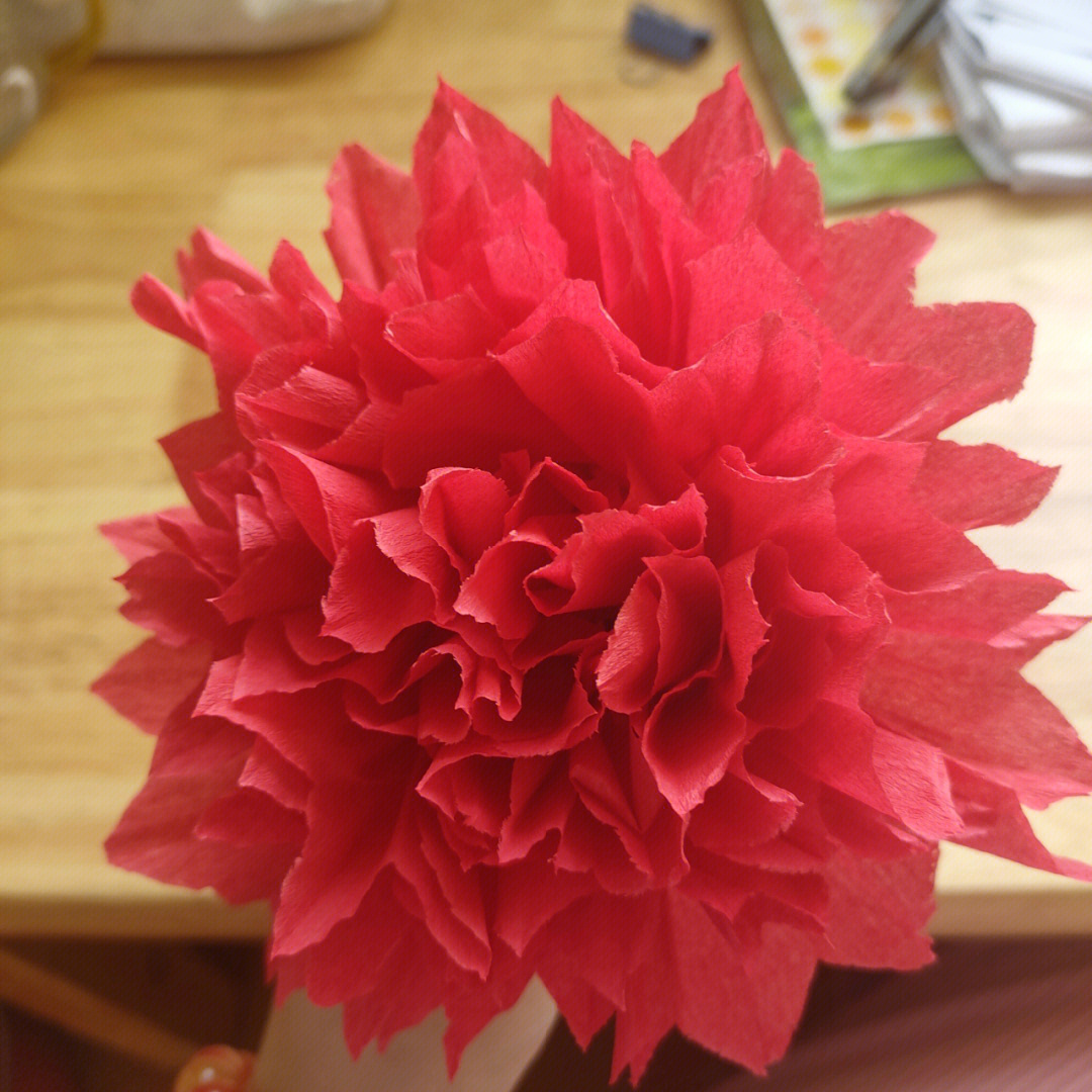 幼儿园手工大红花做法图片