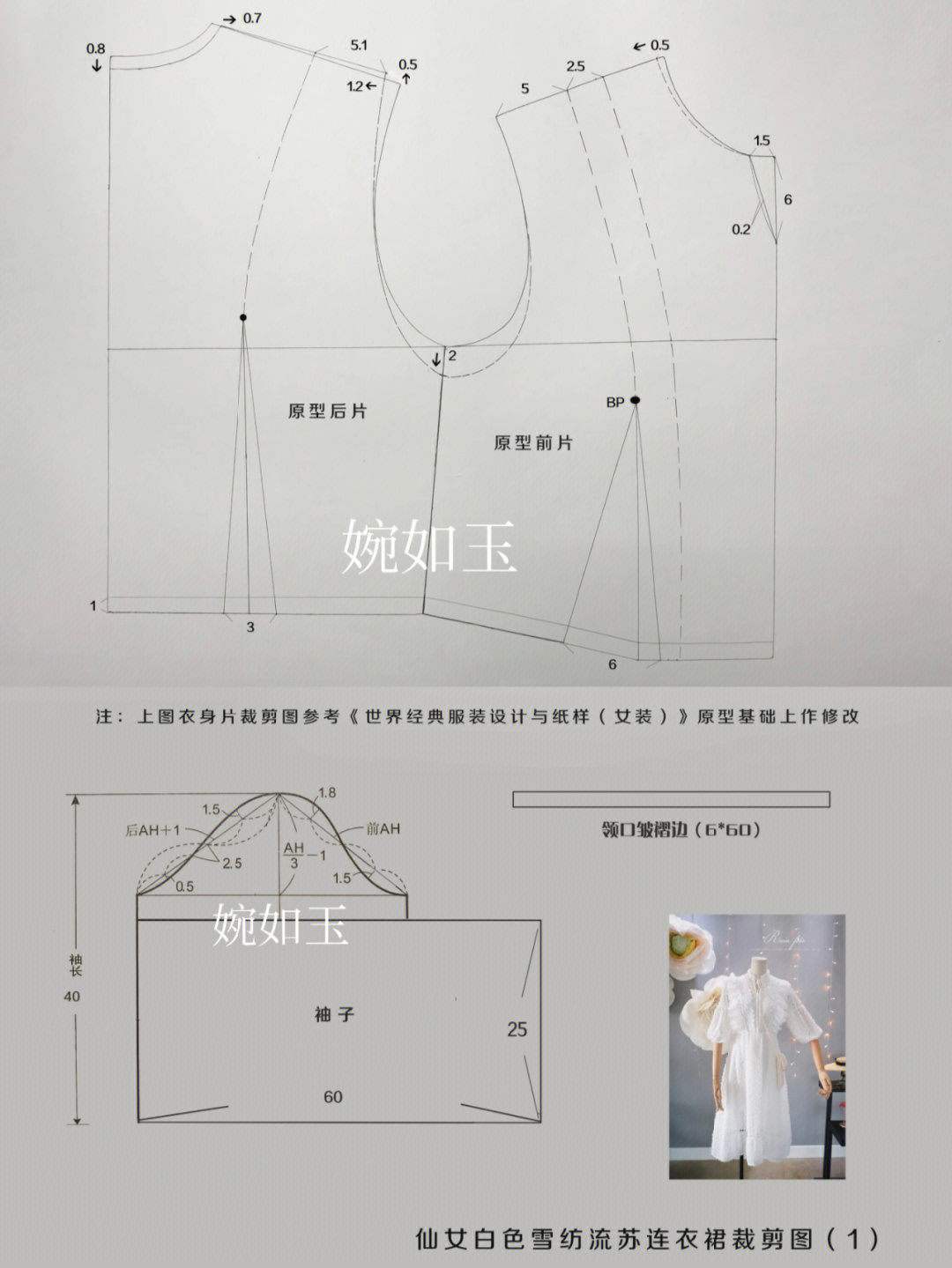 广袖流仙裙的制作图解图片