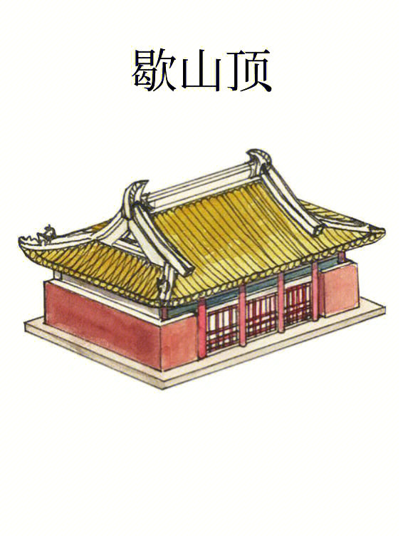 它的屋顶就是中国古建筑屋顶中的重檐歇山顶!来了解一下歇山顶吧