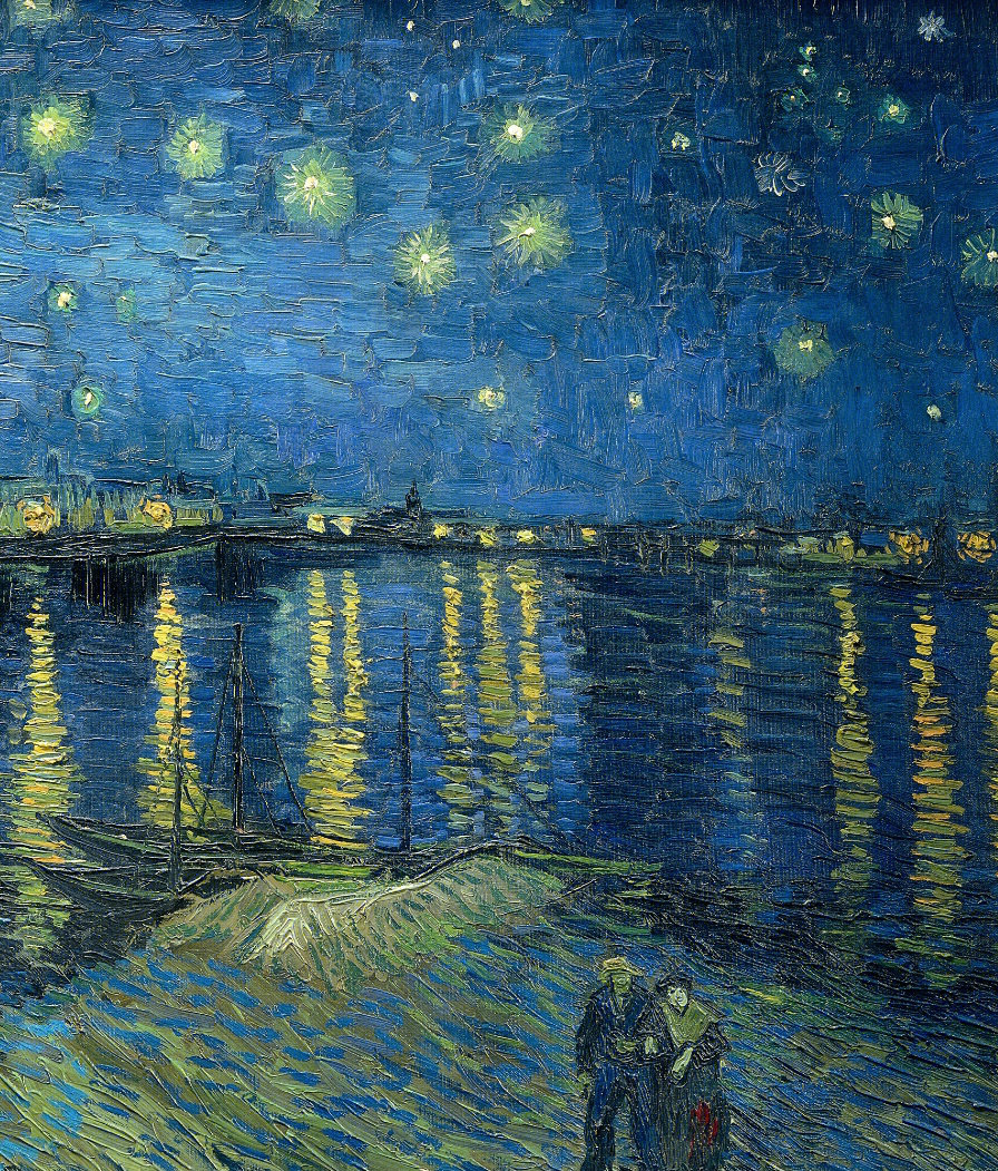 梵高罗纳河上的星夜作品赏析第42幅