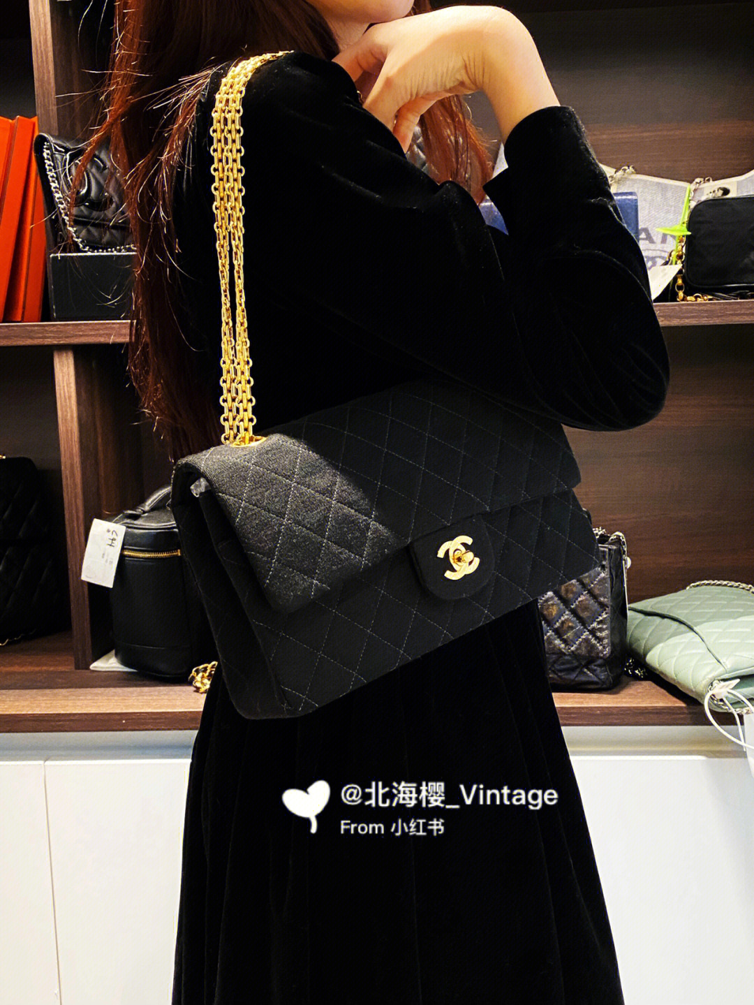 chanel 中古255链条包包