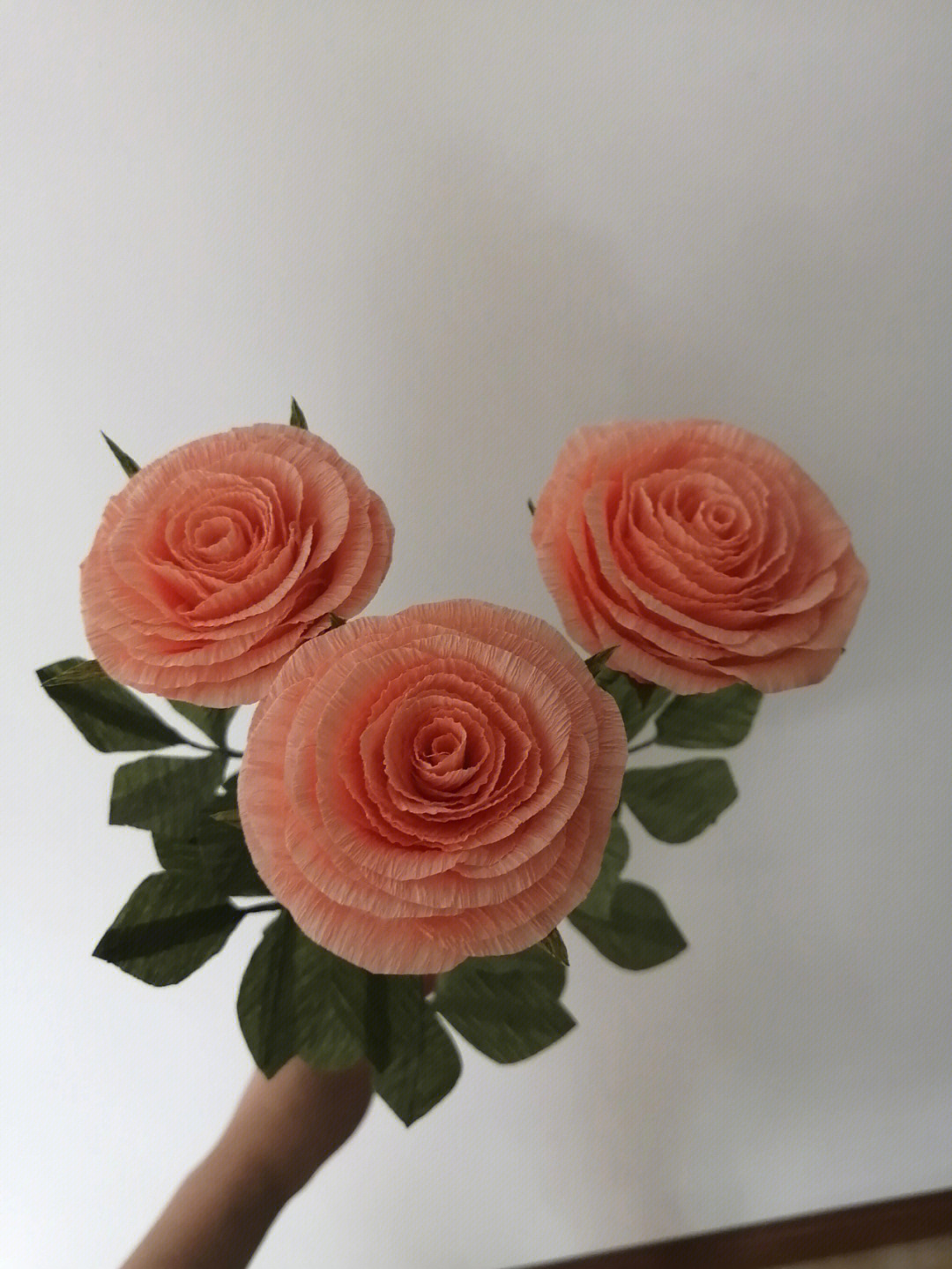 玫瑰花用皱纹纸怎么做图片