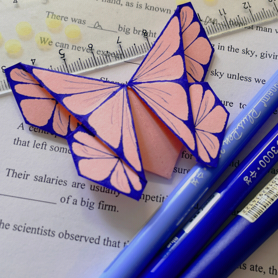 自制会飞的蝴蝶书签图片