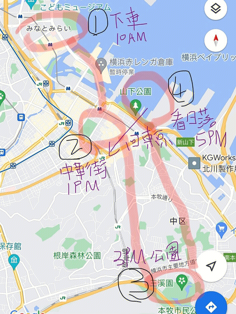 横滨中华街地图图片