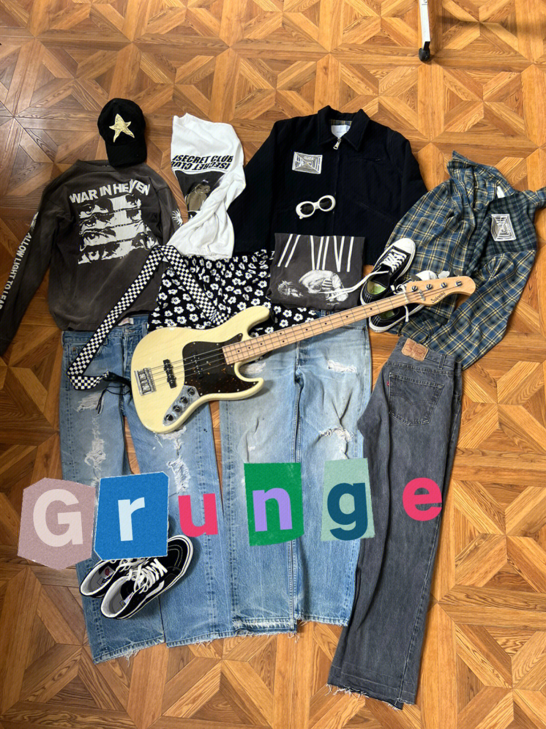 grunge穿衣风格图片