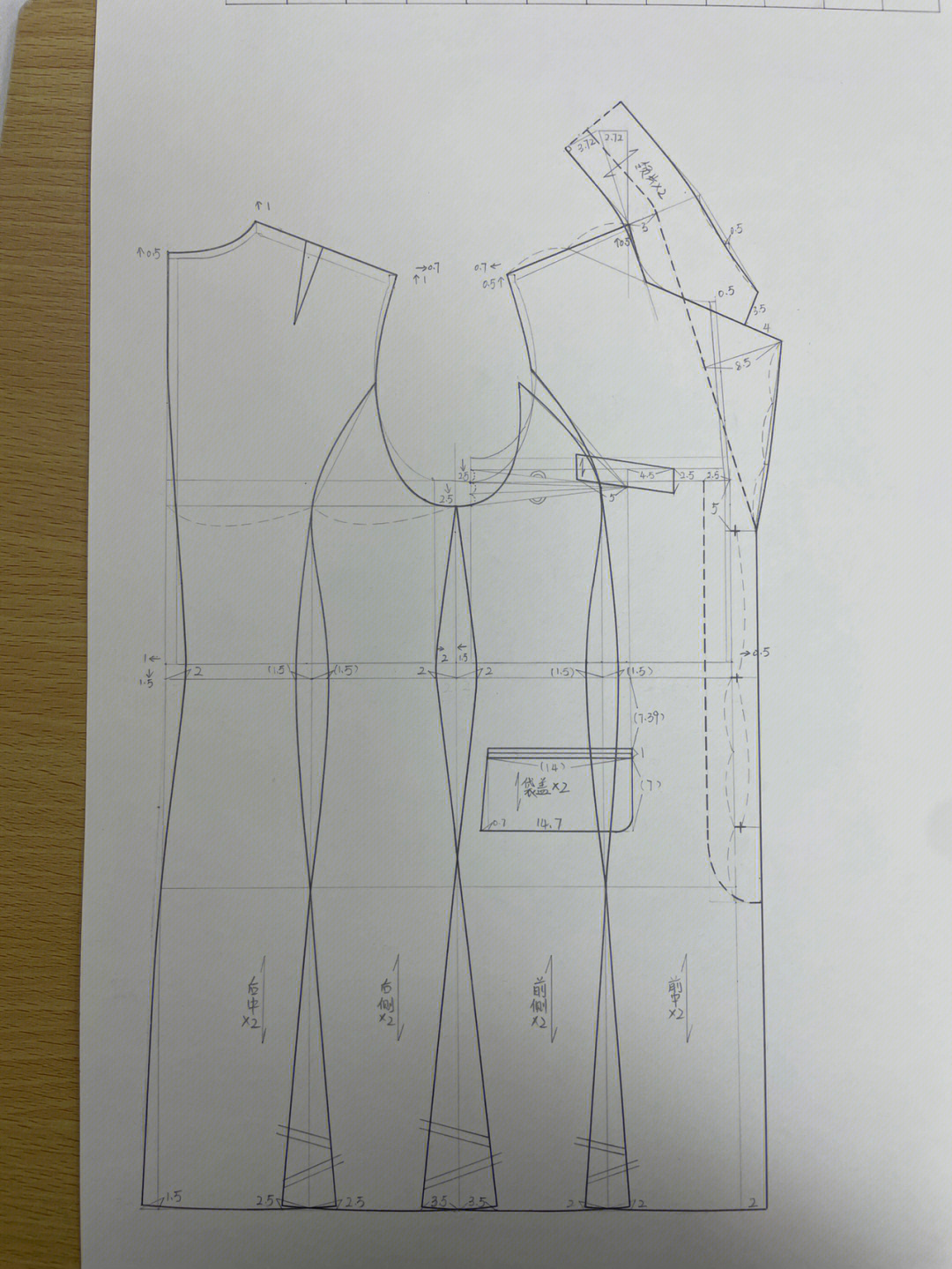 柴斯特大衣结构图图片