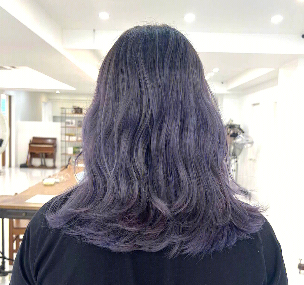 夏季限定紫灰色最美紫色系发色