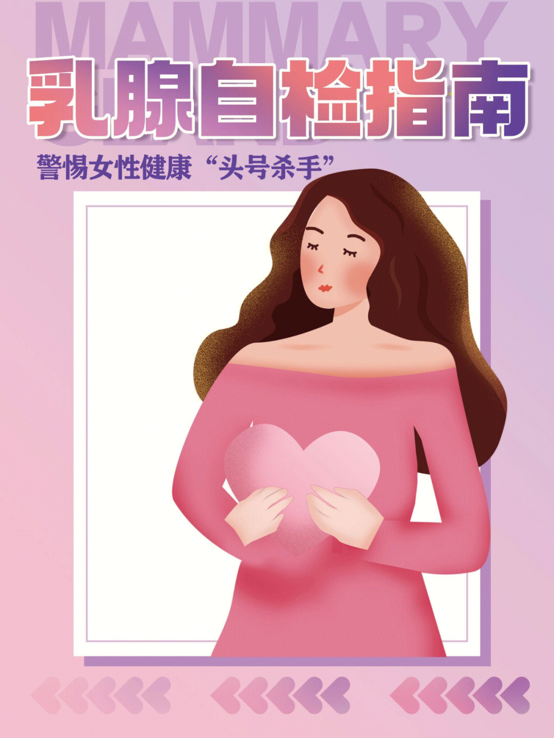 应每月自我检查一次40岁以上的女性,已进入更年期,妊娠及哺乳