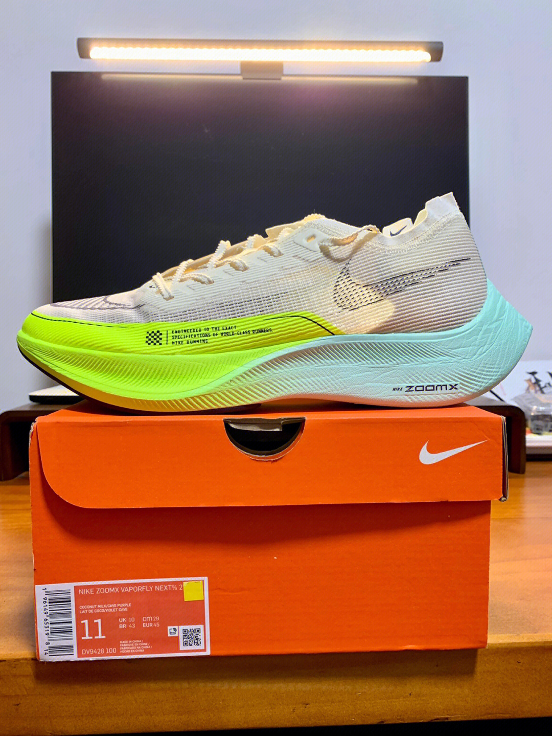 实体店收到nikezoomxvaporflynext2