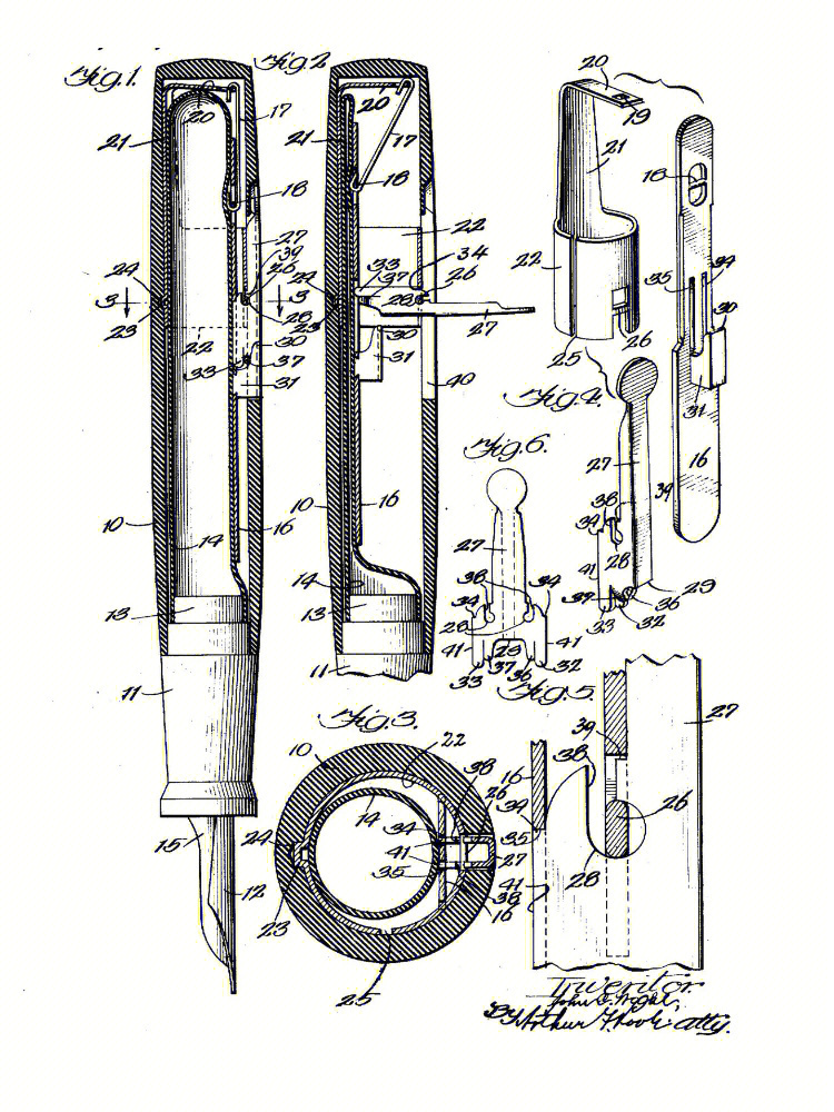 钢笔内部结构示意图图片