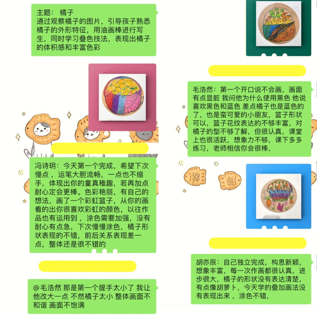 创意绘画课后点评图片