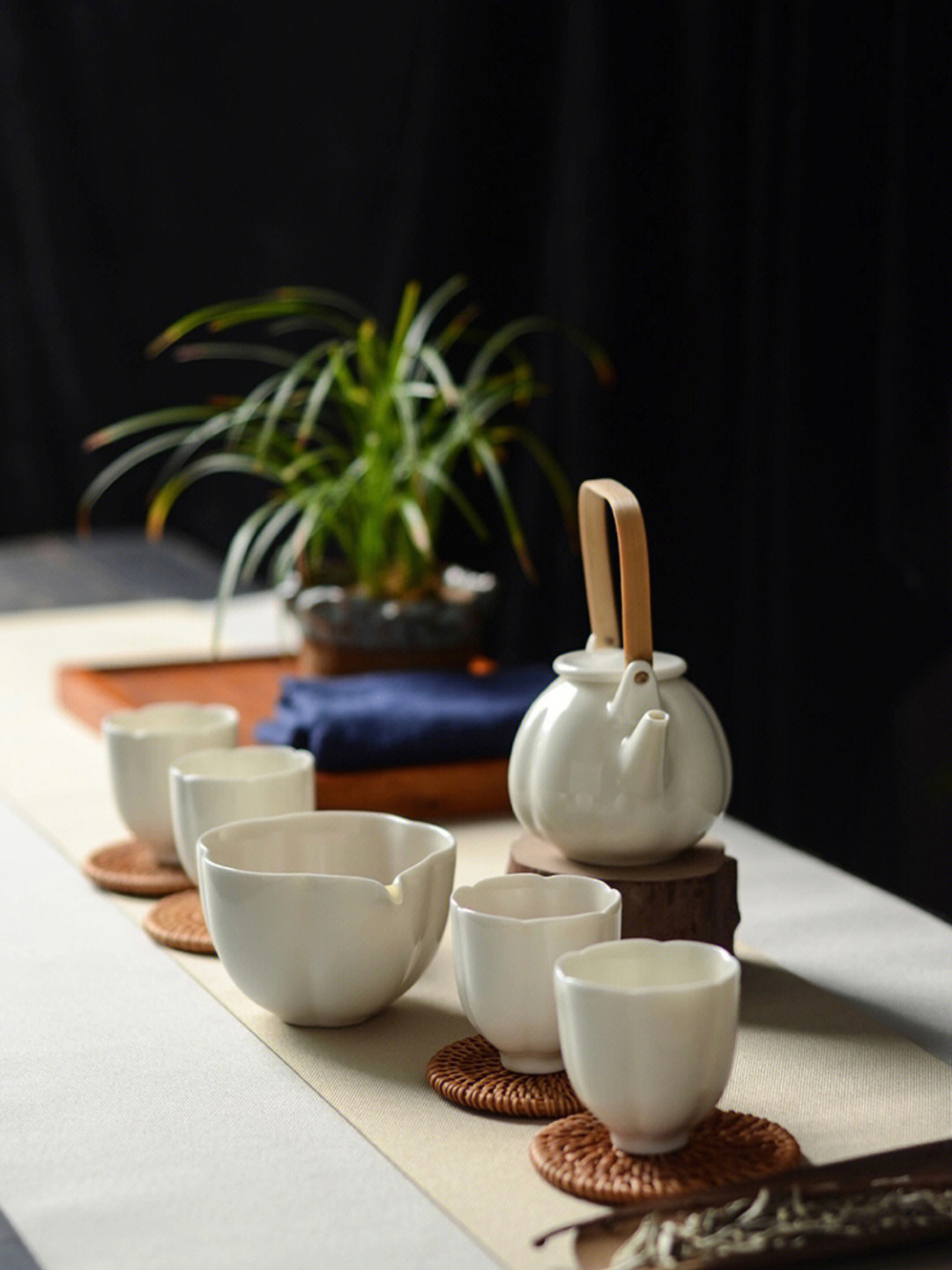 景德镇日式简约茶壶茶具套装花蕊系列