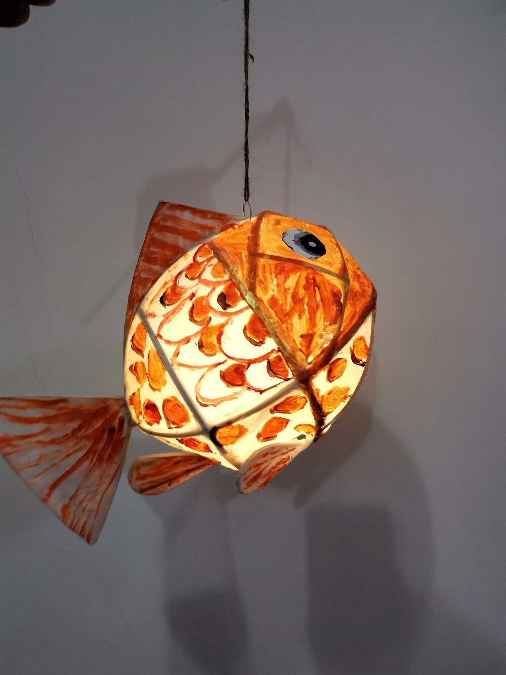 儿童鱼灯笼制作方法图片